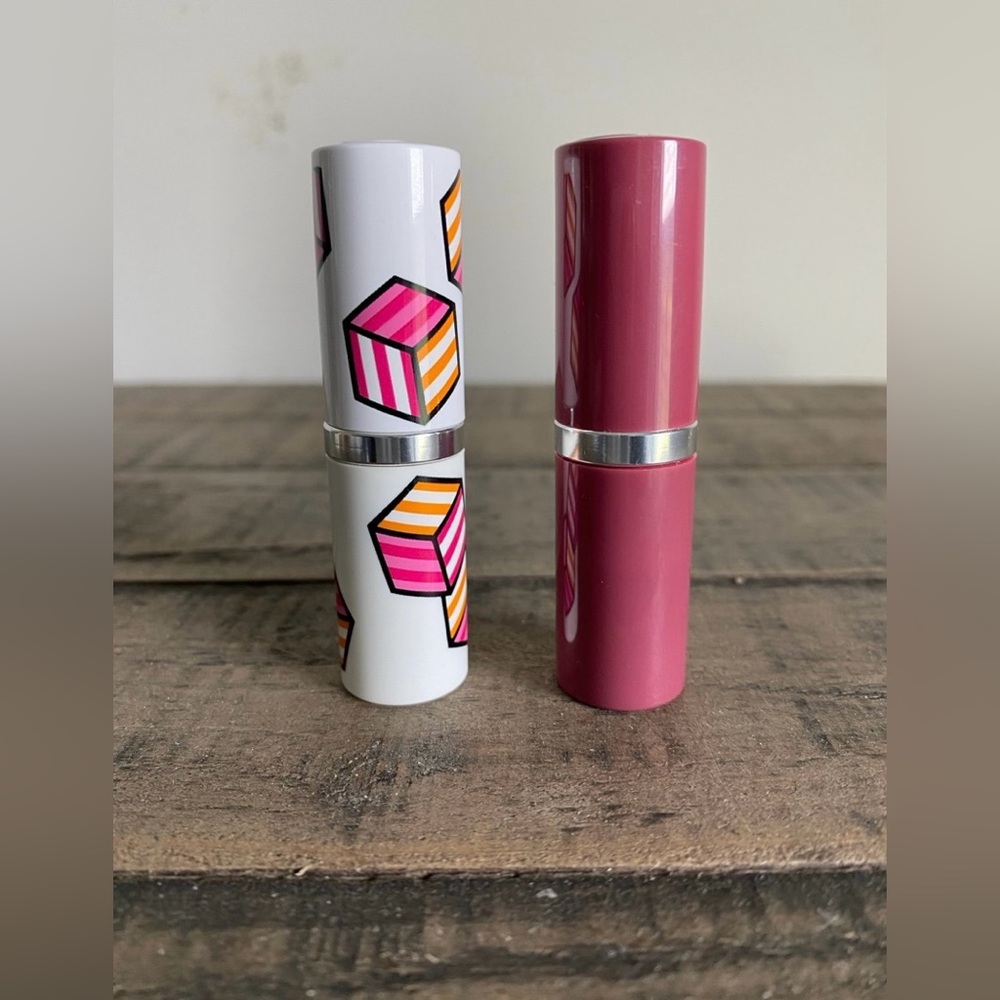 2 Clinique Pop Lip Color + Primer 13 LOVE POP & 14 PLUM POP New Without Box